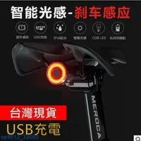 在飛比找蝦皮購物優惠-自行車燈 煞車燈 智能煞車燈 感應燈 USB充電 尾燈 警示