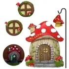 1 Set Glow In The Dark Fairy Windows Ornaments Fairy Miniature Model Yard