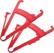 MOLUCKFU 2pcs Fat Caliper Mini Caliper High-Precision Caliper Foam Blinds Matte Flask High-Precision Tool Lapel Pins Balance Weight Accessories Digital Display Tool Mini Labels Plastic Red
