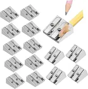 Generic 16pcs Aluminum Alloy Pencil Sharpener Magnesium Pencil Sharpener Pencil Sharpeners Bulk Handheld Pencil Sharpener Mini Pencil Sharpener Pocket Pencils Cutter Crayon Sharpener