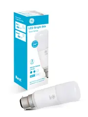 GE 6W LED Bright Stik BC Globe in Cool White