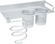 HONITANO Wall Mounted Hair Dryer Storage Rack Hair Curler Shelf Organizer for Bathroom and Bedroom No Drilling Required Stylish Finish