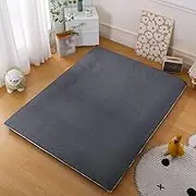 Traditional Futon Mattress Protector with Double Zipper,Universal Cotton Japanese Futon Mattress Cover, Foldable Roll Up Futon Cover,