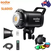 Godox SL60IID Photo Studio LED Video Light Remote Control with BD-04 Barndoor