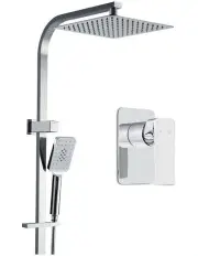 [Cefito] 10 Inch Handheld Square High Pressure Rain Shower Head Set Mixer Tap in Chrome