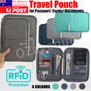 Family Travel Organiser Passport Document Holder RFID Cards Tickets Wallet Pouch