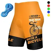 Men's Cycling Shorts Bike Padded Shorts / Chamois Bottoms Mountain Bike MTB Road Bike Cycling Sports Graphic 3D Pad Cycling Breathable Quick Dry Yellow Pink Po