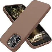 OTOFLY Designed for iPhone 14 Pro Case, Silicone Shockproof Slim Thin Phone Case for iPhone 14 Pro 6.1 inch (Light Brown)