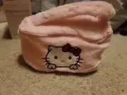 Hello Kitty Pink Plush Cosmetic Bag