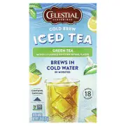 Celestial Seasonings, Cold Brew Iced Tea, Green Tea, 18 Tea Bags, 1.26 oz (35 g)