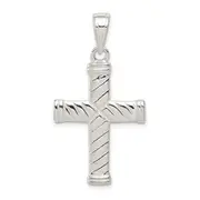 Sterling Silver Reversible Cross Pendant