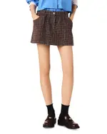 Maje Tweed Sequin Shorts