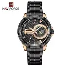 NAVIFORCE Men Watch Luminous Hands Steel Wristwatch Male Business Quartz Watch
