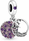 Authentic Pandora Pave Feather Dangle Charm