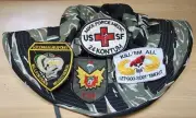 Vietnam War MACV SOG CCN Recon Wide Brim Tadpole Tiger Stripe Hat #3 -Size 7 1/2