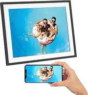 AgfaPhoto Realiview APF1700 WiFi HD WiFi Digital Photo Frame 17” - 32GB Storage, Weather & Clock Function, Remote Sharing, Wall-Mountable - 1200x800