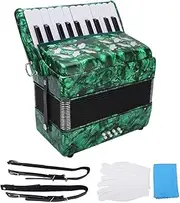 Professional 22 Keys Piano Accordion, 8 Bass Button Accordion Instrument, For Musical Instrument Lovers, Stage Performance, With Adjustable Straps Backpack Gig Bag