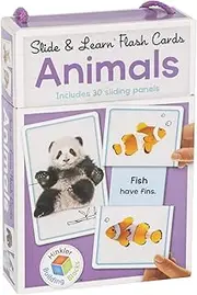 Hinkler Slide & Learn Animals Flash Cards