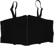[Generic] Breast Pumping Bra, Adjustable Nursing Bra with Front Zipper, Hook & Loop Design, No Steel Ring, Cotton Material, Use in Multiple Scenarios for Women (Uniform Size)