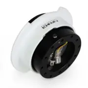 NRG Aluminum Gen 2.5 Steering Wheel Quick Release Adapter Black Body/White Ring