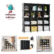 16 Cubby Storage Organizer for Closet, Clothes Organizer,Cube Shelves and Clo...