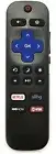 Replacement Hitachi TV Remote works with all Hitachi Roku TVs.