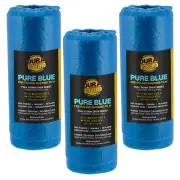 95" Wide x 44' Long Roll of Pure Blue Pre-Folded Making Film, 3 Pack - Oversp...