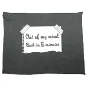 Out Of My Mind Back In 5 Minutes - Funny Novelty Soft Sport Microfiber Towel