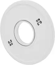 MUELODSIC 0.5kg Plates Fractional Barbell Plates Rubber Coated for Strength Training Compatible Barbells for and Cross Training