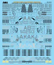 1/48 USN/USMC A-6E Intruders, Libya & Desert Storm Decal for HobbyBoss