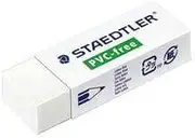 STAEDTLER Set of 3 B30 Eco-Friendly Erasers, White PVC-Free