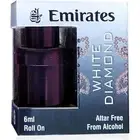 Emirate WHITE DIAMOND Roll On Attar, 6ml, oil based & non alcoholic perfumes