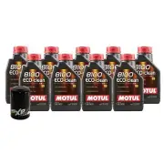 9L Motul 8100 ECO-CLEAN 0W-30 Wix XP Filter Motor Oil Change Kit API SN
