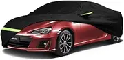 YIXIN Waterproof Car Cover for 2013-2024 Subaru BRZ/Toyota 86 Car Cover Custom Fit 100% Waterproof Windproof Strap & Single Door Zipper Bands for Snow Rain Dust Hail Protection (Subaru BRZ)