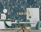 3D Geometry Deep Blue Self-adhesive Removeable Wallpaper Wall Mural