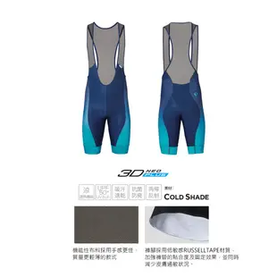 【Pearl Izumi】T273-3DNP-8 競速合身版男性吊帶短車褲 藍綠