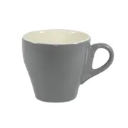 Brew-French Grey/White Long Black Cup 220Ml x 6