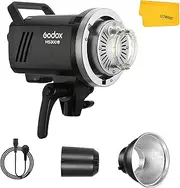 Godox MS300-V Compact Studio Flash 300W, GN58 0.1-1.3s Recycle Time, 2.4G Wireless X System, Studio Strobe Light with Upgraded Modeling Lamp Bowens Mount, for Wedding Studio Portrait Photography