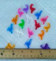 17 Christmas DUCKS GEESE BULBS LIGHTS 9 COLORS Ceramic Christmas Tree Vintage