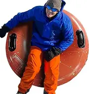 Snow Tubes For Sledding - Inflatable Snow Tube | Portable Snow Sledding Tube | Heavy Duty Inflatable Snow Tube For Sledding | Funny Sled Winter Outdoor For Family Activities, Outdoor Activit