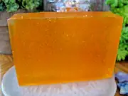 New Handmade Natural Fresh Peach Glycerin Sugar Scrub Spa Bar Soap