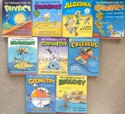 NEW 9 X The Cartoon Guide Series Books Book Set Algebra Genetics By Larry Gonick