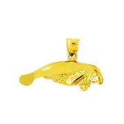 14K Gold 23MM Manatee Charm