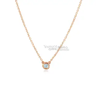 Tiffany&Co. 0.07克拉鑽石18K玫瑰金項鍊