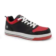 AIRWALK SAFETY Men's Arena Composite Toe EH Work Shoe Black/Red - AW6402 Color B