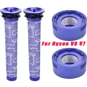 2 Filter Set for Dyson V7 V8 SV10 SV11 Animal Absolut Motorhead 965661-01 967478