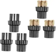 Amosfun Cleaning Tools 6pcs Steam Mop Brush Heads Professional Steam Cleaning Machine Brush