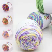 50g/Ball Colorful Milk Cotton Yarn 8 Ply Gradient DIY Knitting Crochet Yarns