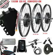 MTB Electric Bicycle Rear Wheel Conversion Kit 48V 1500W Ebike 26"27.5" 28" 700C