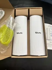 UeeVii 2pack 3KM 5.8G 300Mbp Gigabit Outdoor CPE Wireless Wifi Bridge High Speed